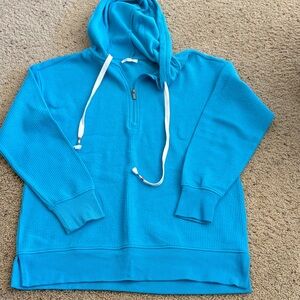 Maurices Teal Hoodie with White Accents
